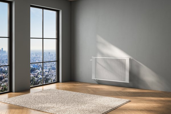 Grzejnik ścienny, miedziano-aluminiowy REGULUS-system REVERS SD 6/R/140 -dolny RVSD0614